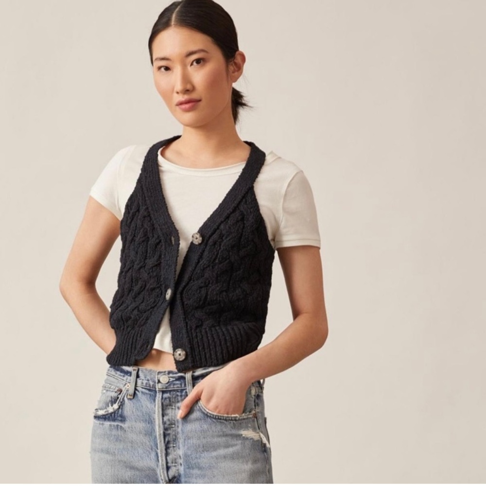 Anthropologie Pilcro Cable Knit Sweater Tank